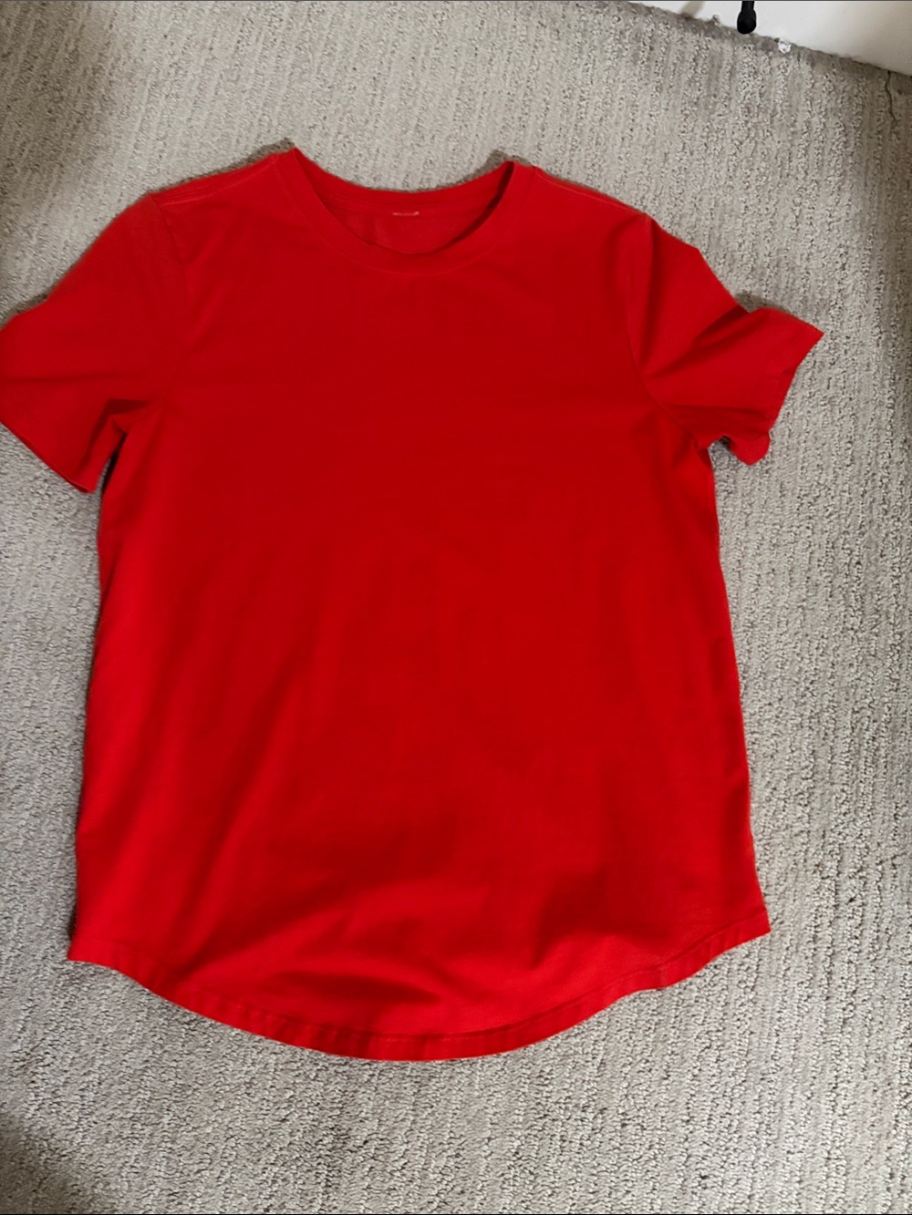 Bright Red Crewneck T-Shirt